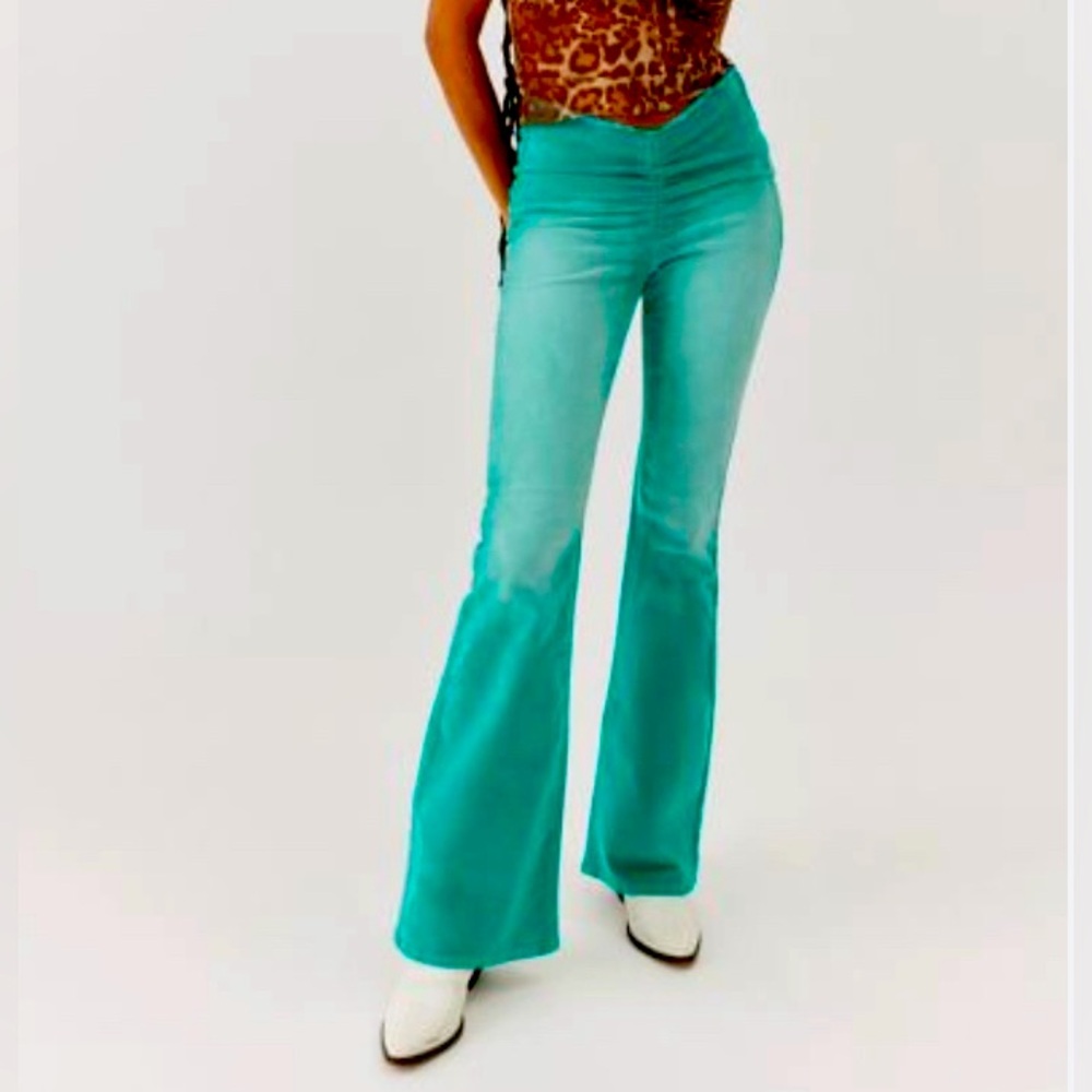 Urban outfitters ruched velvet pants